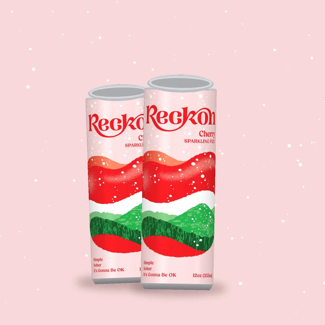 Reckon Cherry tart craft soda 12-pack of sleek 12oz cans